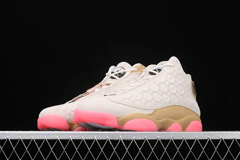 All categories Air Jordan Jordan series basketball shoes Air Jordan 13 Air Jordan 13 RETRO CNY AJ13 Joe 13 celebrates the Chinese New Year Copper Coin White Yellow Pink CW4409-100